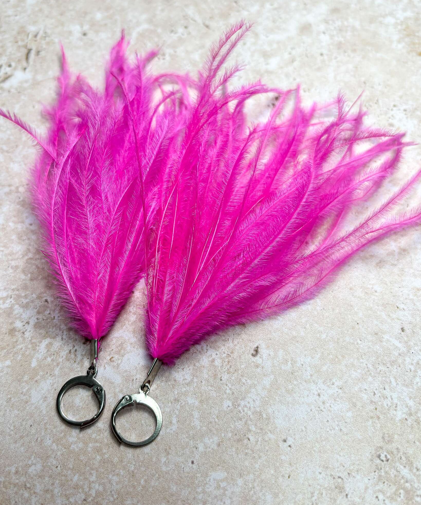 Feather Tassels Carnival Pink
