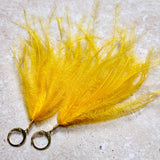 Feather Tassels Sunrise Yellow
