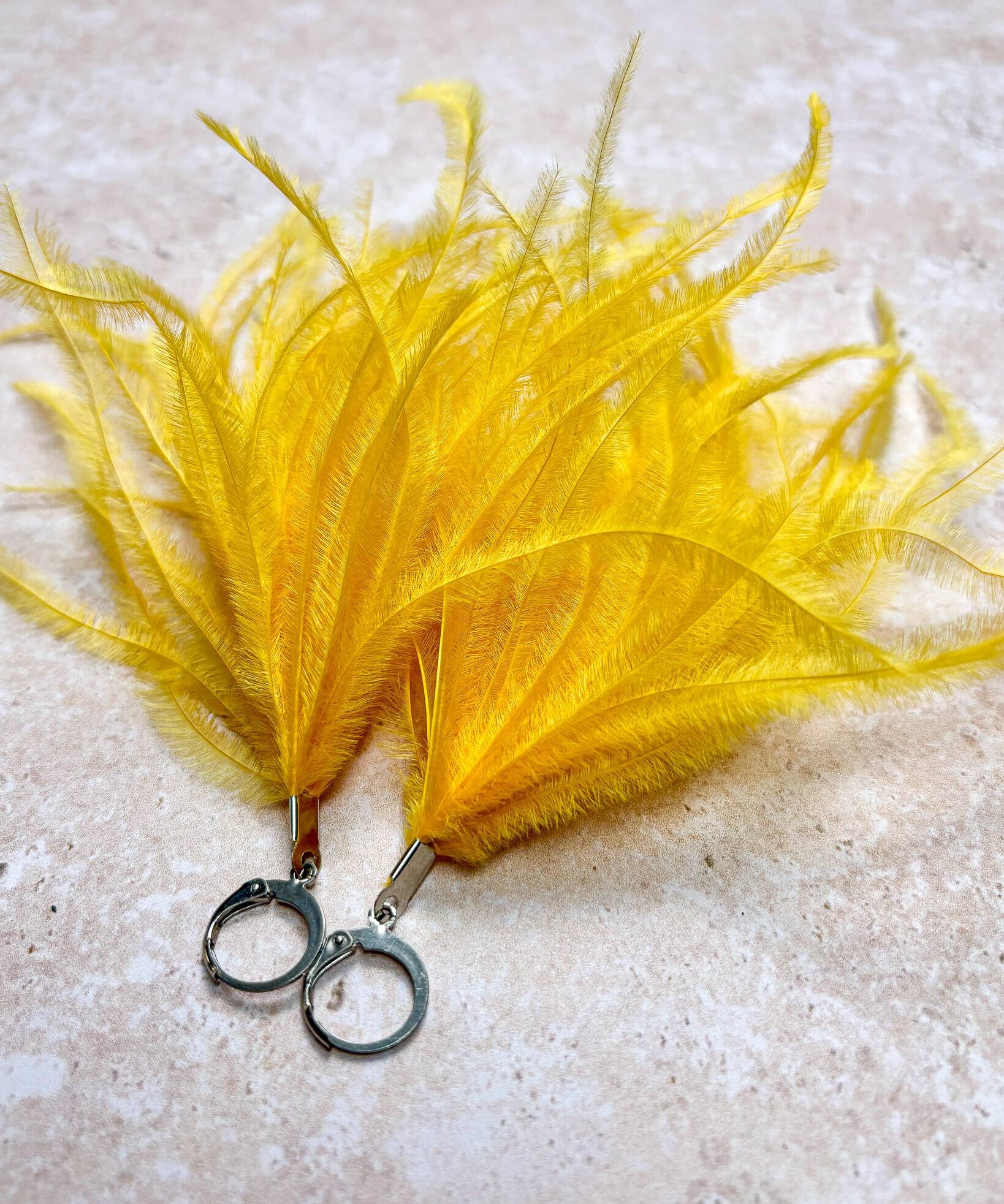Feather Tassels Sunrise Yellow
