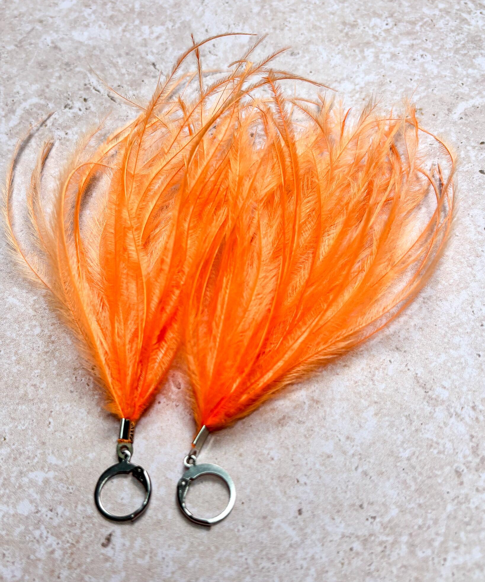 Feather Tassels Tangerine