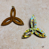 Festival Triquetra Earrings Silver Gold
