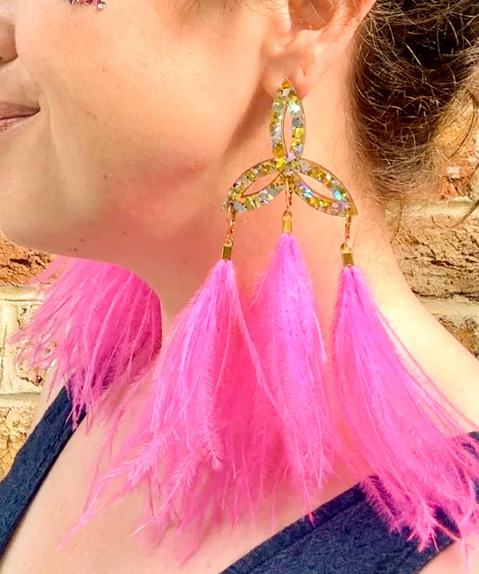 Festival Triquetra Earrings Silver Gold