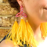 Festival Triquetra Earrings Pink