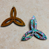 Festival Triquetra Earrings Lilac