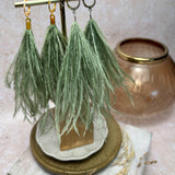 Feather Tassels Palm Green