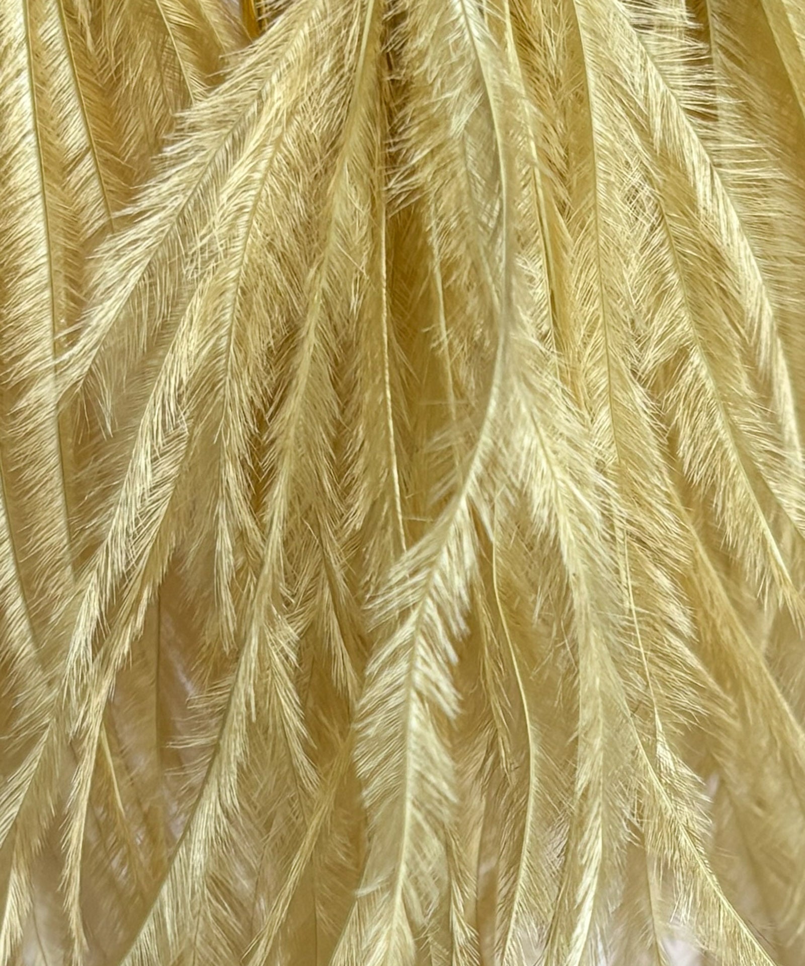Feather Tassels Light Gold