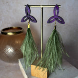 Everyday Mini-Triquetra Earring Damson