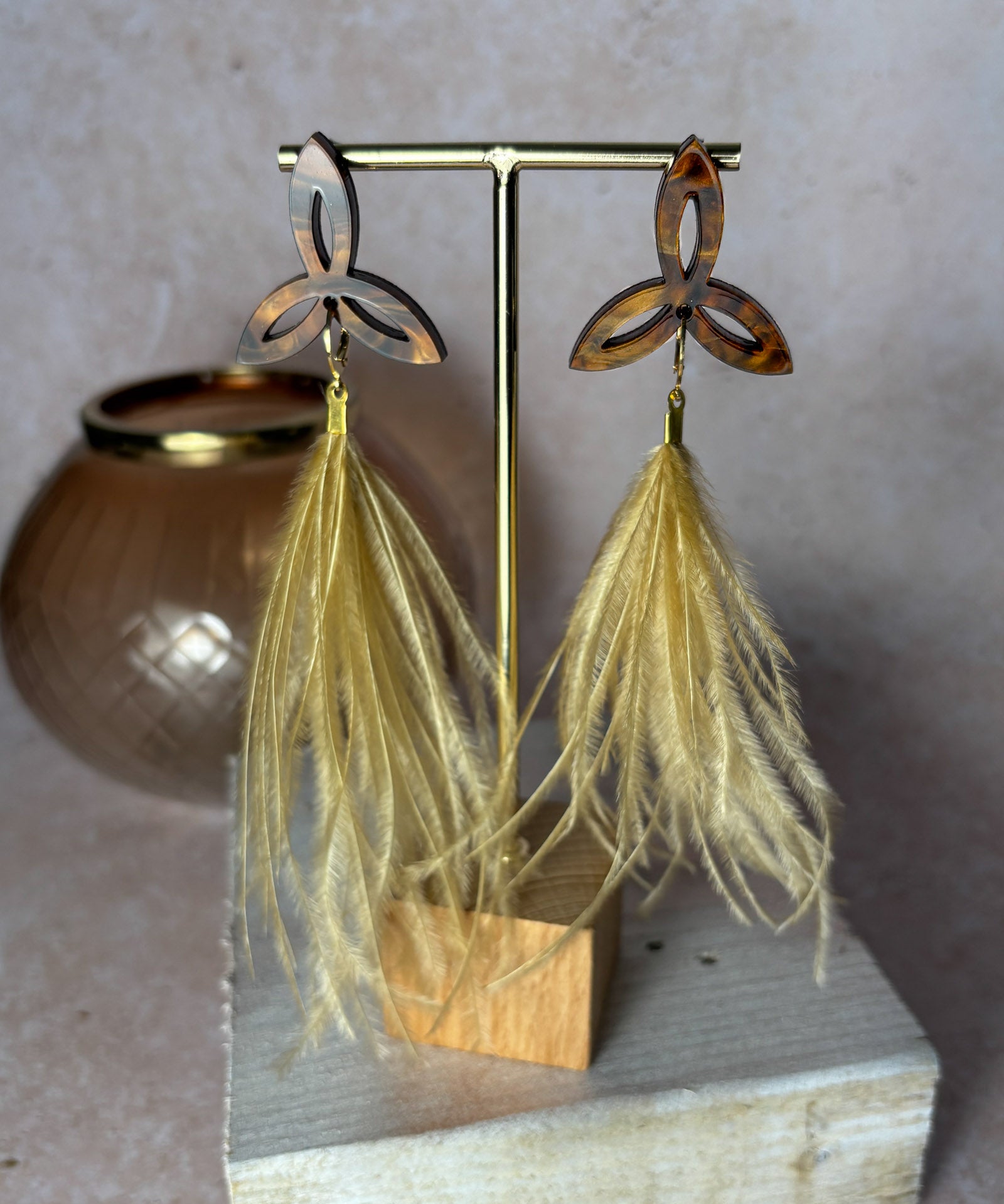 Everyday Mini-Triquetra Earring Mocha