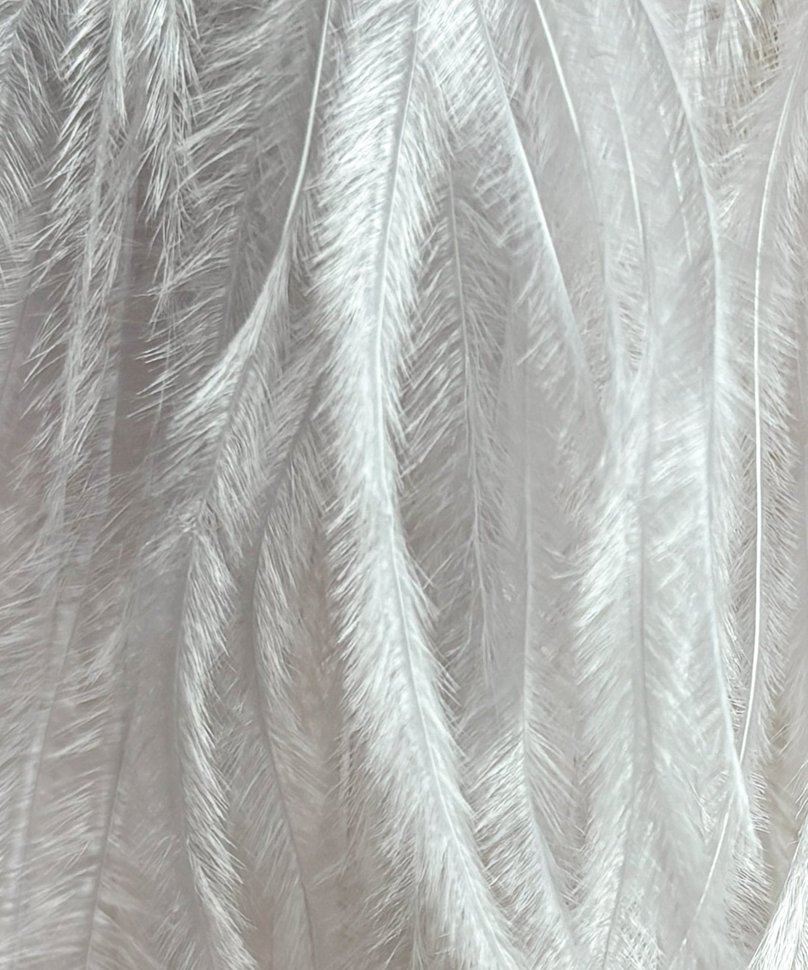 Feather Tassels Silver