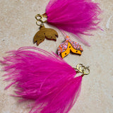 Maxi Tulip Earrings Pink & Orange