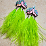 Maxi Tulip Earrings Lilac & Pink